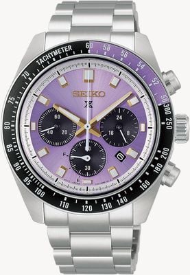 Seiko 145周年記念 Speedtimer ソーラークロノグラフ限定版 江戸紫 ウォッチ HBJ005P1