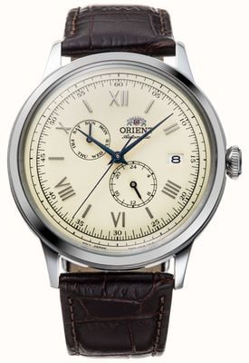 Orient Mechanical Classic (40.5mm) Cream Dial / Brown Leather Strap RA-AK0702Y