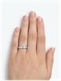 James Moore & Co 1.50ct Natural Diamond Princess Cut 18k White Gold Half Eternity Ring JM5451 - widok alternatywny 4