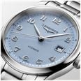 LONGINES Master Collection Automatic (41mm) Light Blue "Barleycorn" Dial / Stainless Steel Bracelet L29504996 - autre vue 4