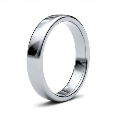 James Moore Wedding Rings | Palladium 500 | 4mm | Medium | Soft Court | AG_4LMS-PD5