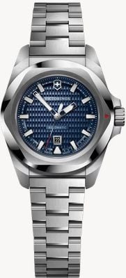 Victorinox I.n.o.x. スモールオートマチック (32mm) ブルーパターンダイヤル / ステンレススチールブレスレット 242026