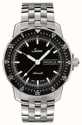 Sinn 104 st sa i classico orologio da pilota con bracciale in acciaio inossidabile 104.010-BM104F0104A FINE LINK BRACELET