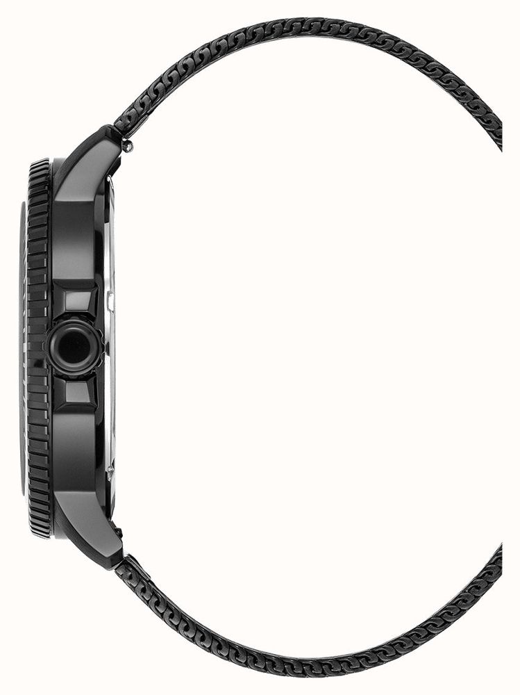 JDM Military Tango (44mm) Black Dial/ Black PVD Stainless Steel Mesh ...