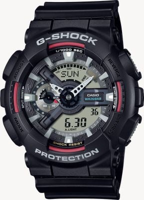 Casio G-Shock 110er Serie (51,2mm) Analog-Digital-Zifferblatt / Uhr mit biobasiertem Harzarmband GA-110RL-1AER