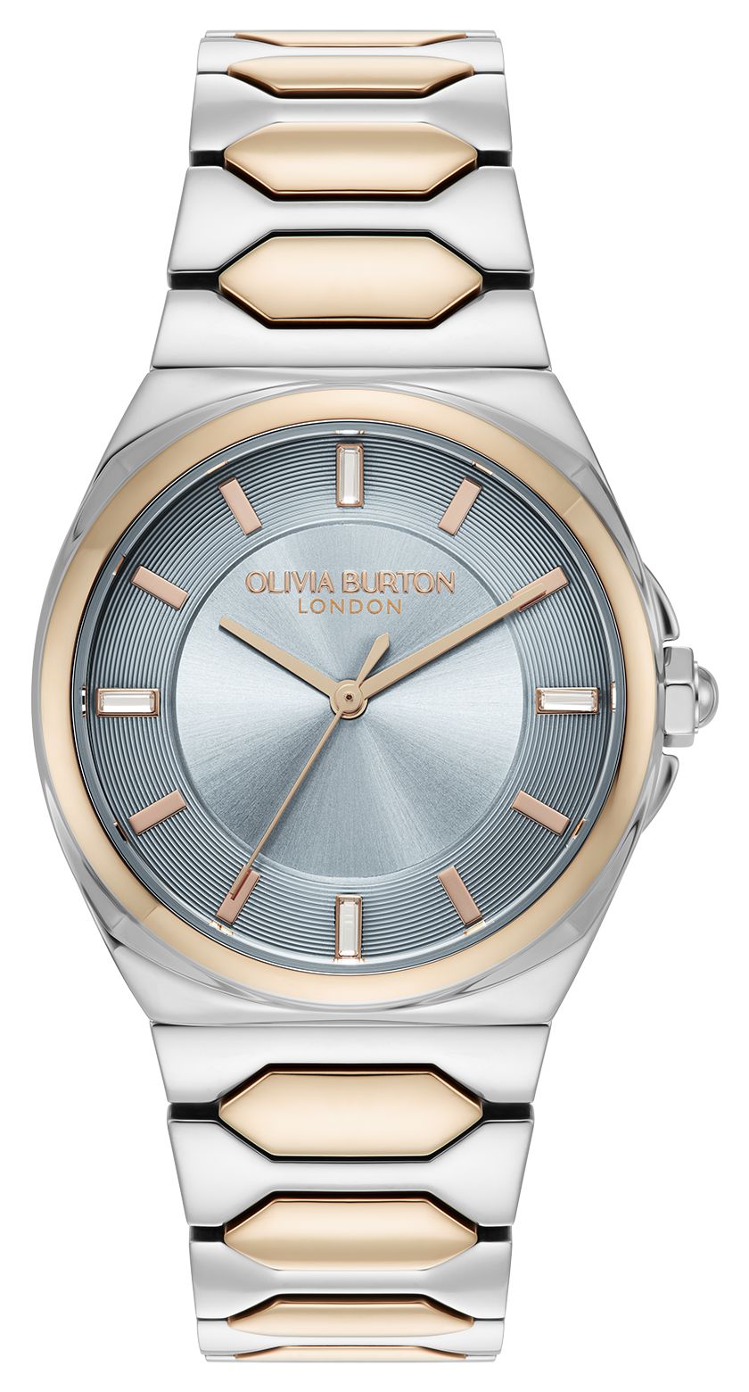 Olivia Burton femme lustrÃ©e (34 mm) cadran bleu / montre