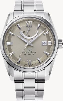 Orient Star Contemporary Date Automatic (38.5mm) Grey Dial / Stainless Steel Bracelet RE-AU0110N00B