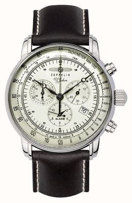 Zeppelin 100 lat | szwajcarski kwarc | zegarek z chronografem 8680-3