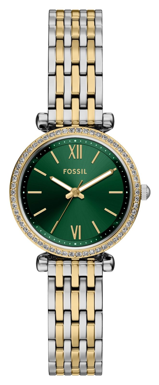 Fossil femme Carlie (28 mm) cadran vert / bracelet en montre