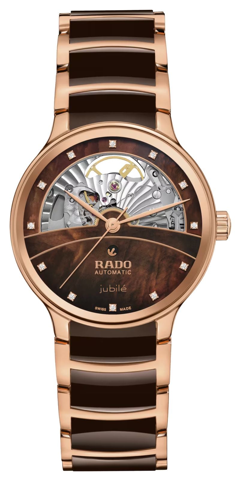 RADO Centrix automatique diamants cÅur ouvert (35 mm) montre