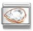 Nomination COMPOSABLE CLASSIC LINK, WHITE STONE DROP, LEFT 430605/010