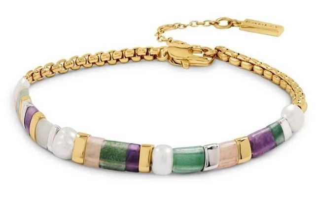 Radley Beaded Gold Plated With Pink And Green Jewellery