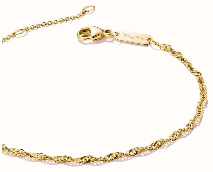 Thomas Sabo Singapore Bracelet | Charm Club | THOMAS SABO in 316L stainless steel with a yellow gold finish A2208-S02-39-L19V - alternate view 2