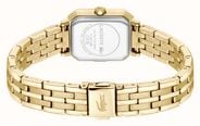 Lacoste Parisienne Quartz (22.8x27mm) Grey Sunray Dial / Gold PVD Stainless Steel Bracelet 2001441 - widok alternatywny 3