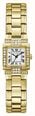 Guess Taylor White Sunray Dial Gold-Tone Stainless Steel Bracelet GW1157L2