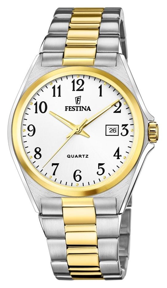 Festina Hommes | cadran blanc | bracelet bicolore F20554/1 montre