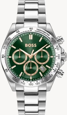 BOSS HERO 2.0 Chronograph (44mm) Green Dial / Stainless Steel Bracelet 1514268