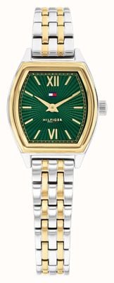 Tommy Hilfiger NORAH Two-Hand Quartz (21.5mm) Green Dial / Two-Tone Stainless Steel Bracelet 1782907