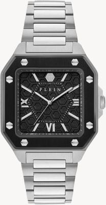 Philipp Plein PLEIN EDGE Quartz (42mm) Black Dial / Stainless Steel Bracelet PWYGA0226