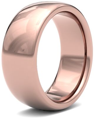 James Moore & Co | 18ct 玫瑰金 | 8毫米 | 重 | 高级宫廷尺寸 | ag_8ghp-18r AG_8GHP-18R