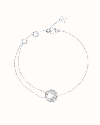 Guess Blooming Summer Ladies Silver Bracelet UBB05224RHL