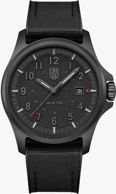 Luminox Champ Atacama 1961 (43 mm) cadran occultant texturé / bracelet en caoutchouc noir XL.1961