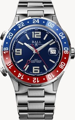Ball Watch Company Roadmaster pilot gmt limitierte Auflage blaues Zifferblatt DG3038A-S2C-BE