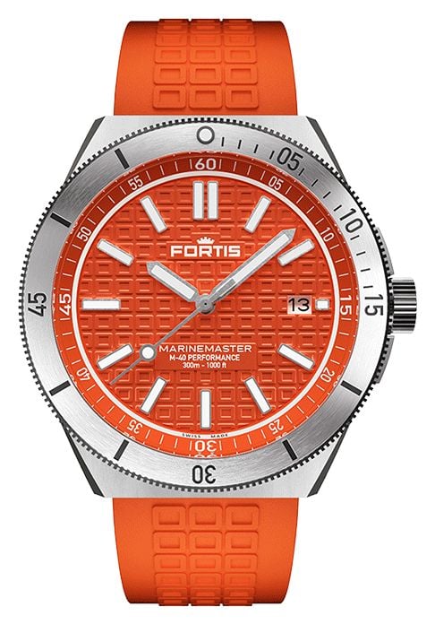 FORTIS Marinemaster m-40 performance ambre orange (40 mm) montre