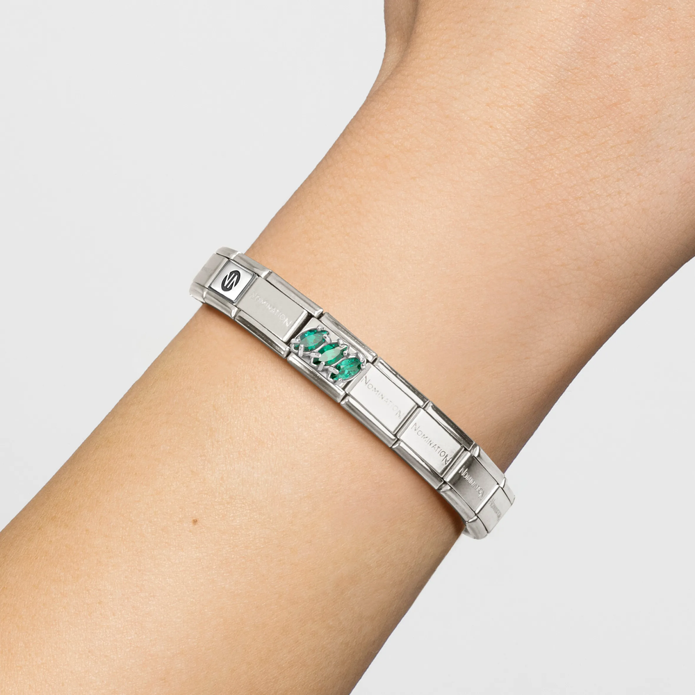 Nomination Classic Green Trilogy Cubic Zirconia Charm 330329/23 - alternative Ansicht 2