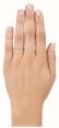 0.50ct Round Brilliant Natural Diamond Platinum Half Eternity Ring HET100162 - alternate view 4
