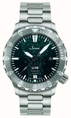 Sinn U18 Submarine Steel Limited Edition (44mm) Blue Dial / Stainless Steel H-Link Bracelet 1028.010