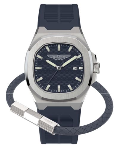 Aston Martin Gpq Icon quartz (42mm) cadran bleu marine / montre