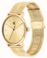 Calvin Klein CK Real Quartz (40mm) Gold Dial / Gold PVD Stainless Steel Bracelet 25200599 - vista alternativa 2