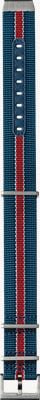 Hamilton Straps Klassisches amerikanisches 22-mm-Textil-NATO-Armband mit blauen und roten Streifen – nur Armband H694354101