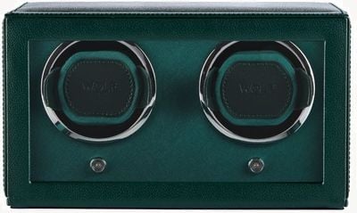 WOLF Cub Double Watch Winder With Cover - Green 461241