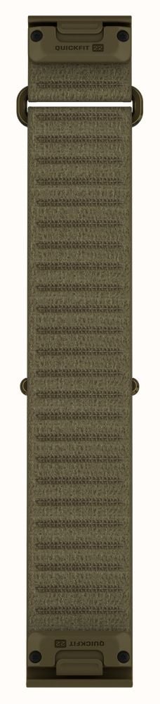 Garmin QuickFit Bands (22mm - Short) Drab Green ComfortFit Fabric - Strap Only 010-14507-12 - alternate view 2