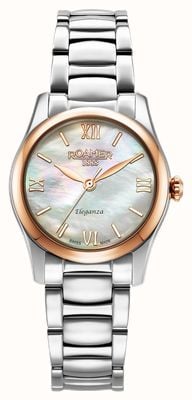Roamer エレガンザ クォーツ（32mm）マザーオブパール文字盤 / ステンレススチールブレスレット 974847 49 20 20