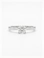 0.46ct Round Brilliant Natural Diamond Platinum Solitaire Ring J37822