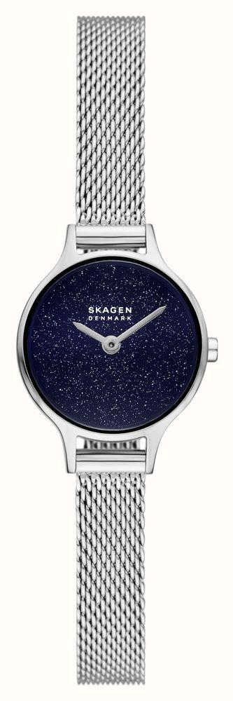 Skagen Anita Micro (30mm) Gespikkelde Blauwe Wijzerplaat
