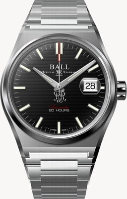Ball Watch Company Roadmaster m Perseverer (40 mm) schwarzes Zifferblatt / Edelstahlarmband NM9052C-S1C-BK