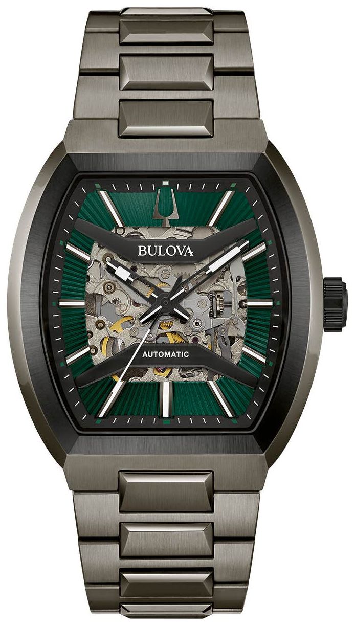 Bulova Maquina Automatik (40 mm) grünes Skelett-Zifferblatt uhr-image-172755