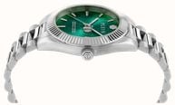 Philipp Plein DATE SUPERLATIVE Quartz (41mm) Green Sunray Dial / Stainless Steel Bracelet PWDHA0126 - vista alternativa 3