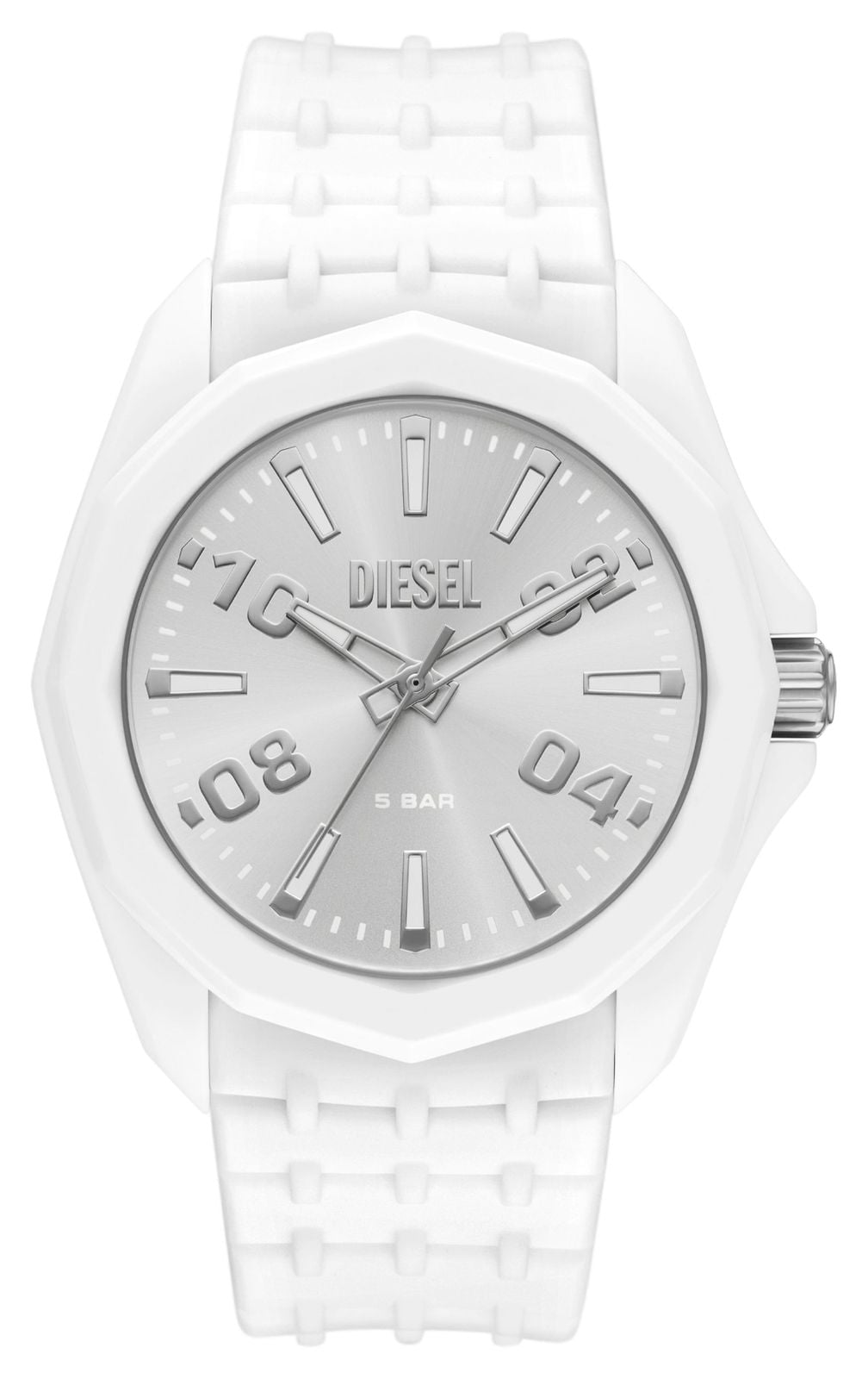Diesel Stinger quartz (45 mm) cadran argentÃ© rayonnant / montre