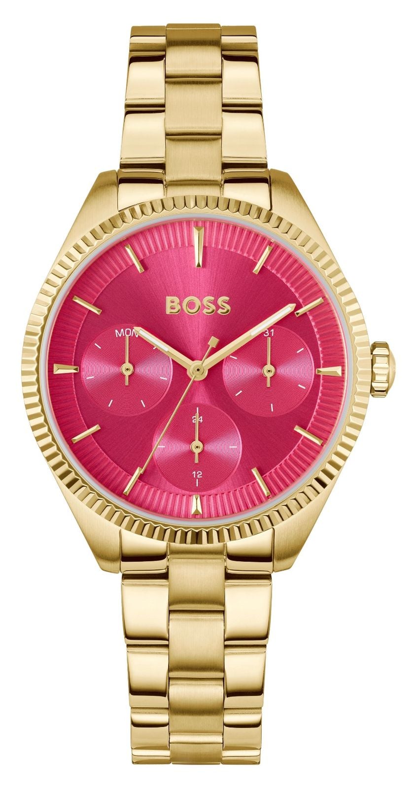BOSS multifonction sport Sage (34 mm) cadran rose vif montre