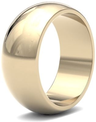 James Moore & Co | 9ct 黄金 | 8毫米 | 中号 | D型 | ag_8lmd-9y AG_8LMD-9Y