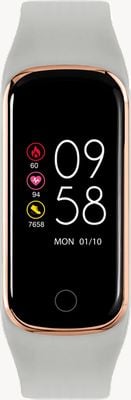 Reflex Active Smartwatch multifuncional esportivo slimline Série 08 (20 mm) com mostrador digital / silicone cinza RA08-2122