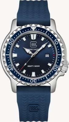GLOCK Precision Diver (45mm) Blue Sunray Dial / Blue Silicone Strap GW-44-1-22