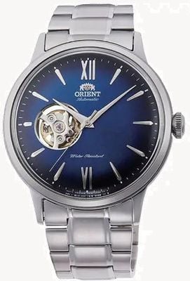 Orient Automatisch herenhorloge met blauwe wijzerplaat (Bambino). RA-AG0028L10B