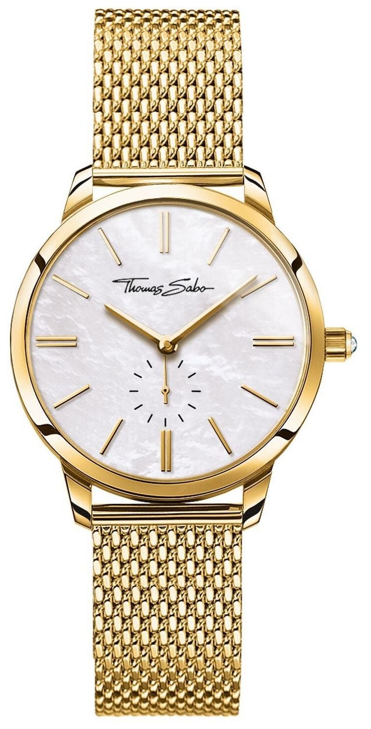 Thomas Sabo Bracelet en maille dorÃ©e esprit glamour pour montre