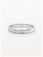 0.20ct Round Brilliant Natural Diamond 9ct White Gold Half Eternity Ring XYR11542 - 备用视图 2